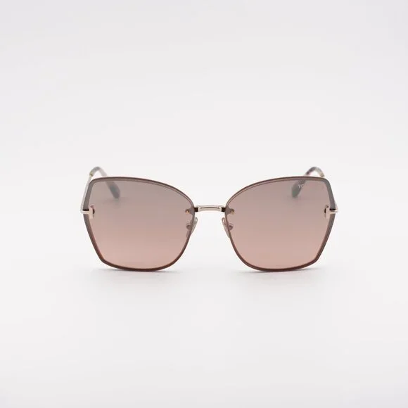 Tom Ford Nickie-02 FT1107 28U Sunglasses Gold Butterfly 
